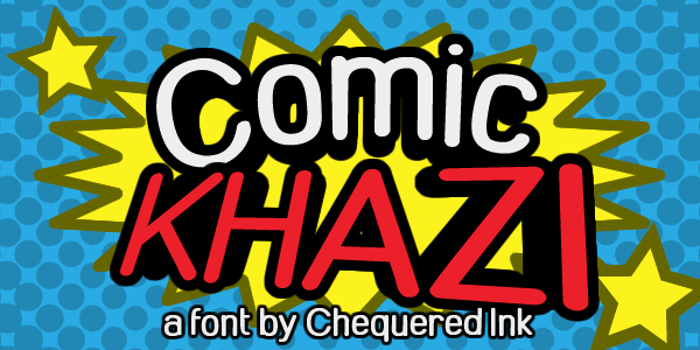 Comic Khazi Font poster