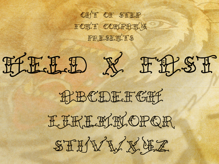 Held x Fast Font poster