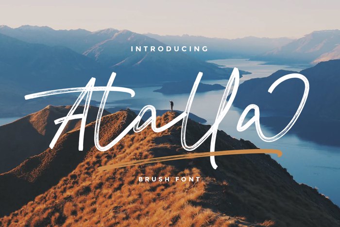 Atalla Font poster