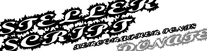 StellerScript Font poster