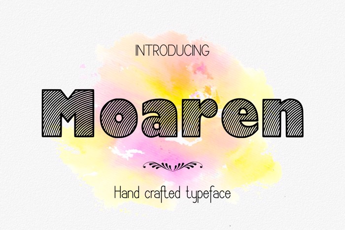 Moaren Font poster