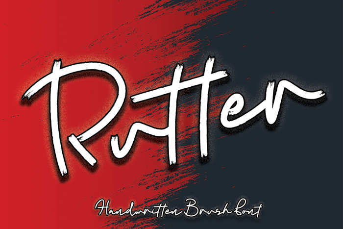 Rutter Font poster