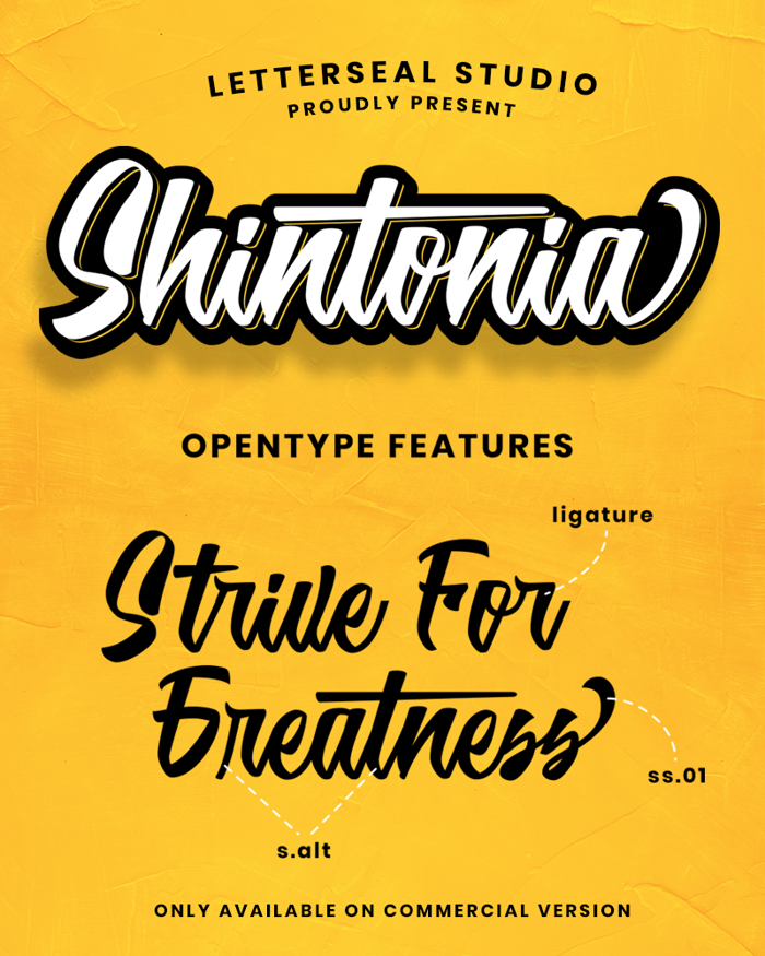 Shintonia Font poster