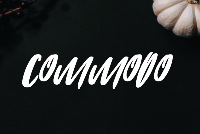 COMMODO Font poster