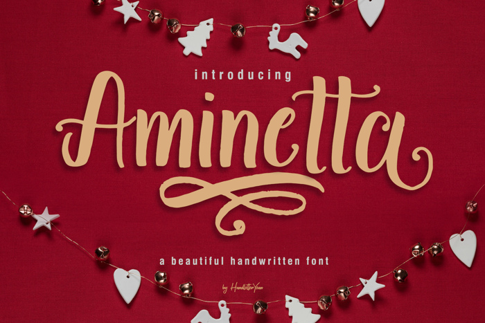 Aminetta Font poster