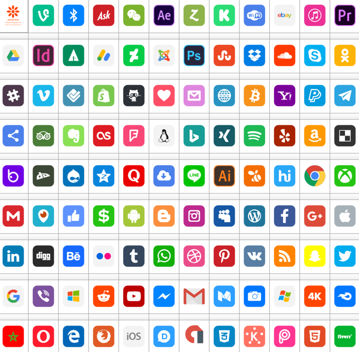 Font color social media