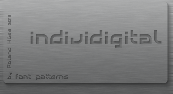 Individigital Font poster
