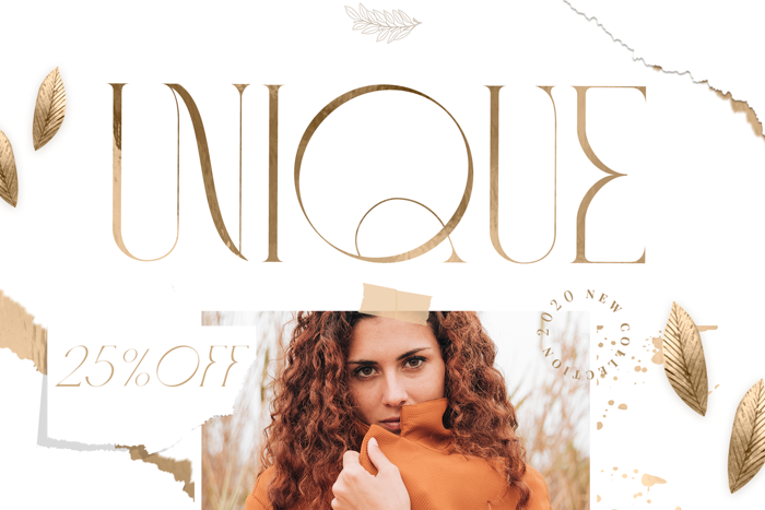 Fashionable Font poster