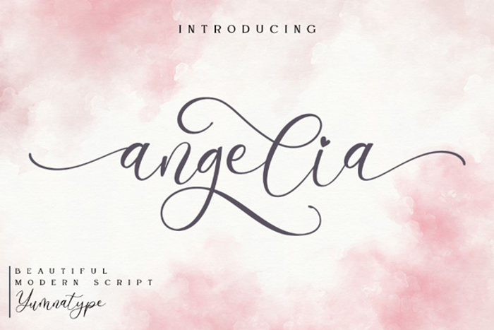 Angelia Font poster