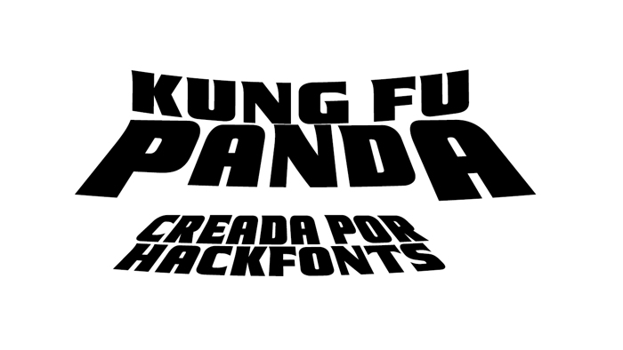 Kung Fu Panda Font poster