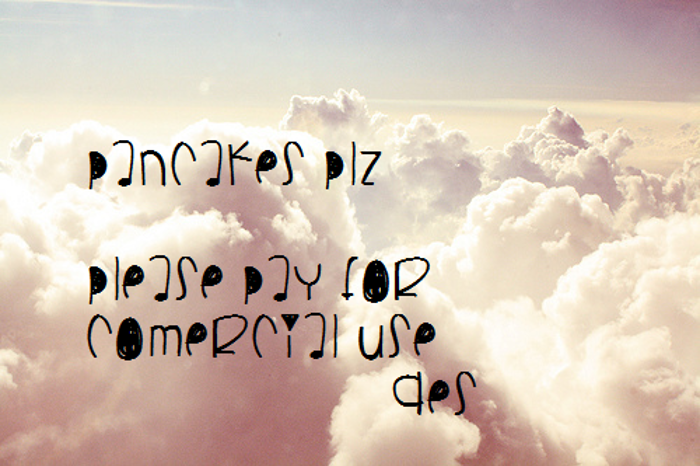 PancakesPlz Font poster