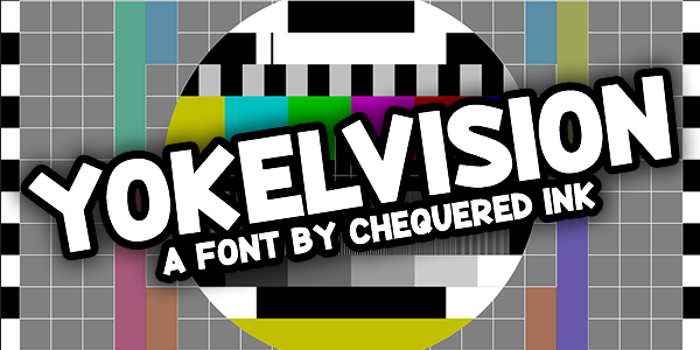 Yokelvision Font poster
