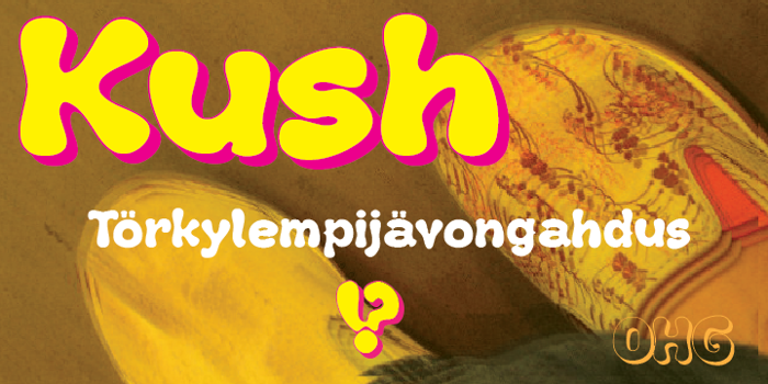 Kush Font poster
