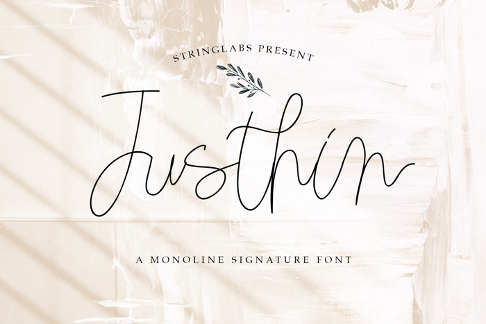 Justhin Font poster