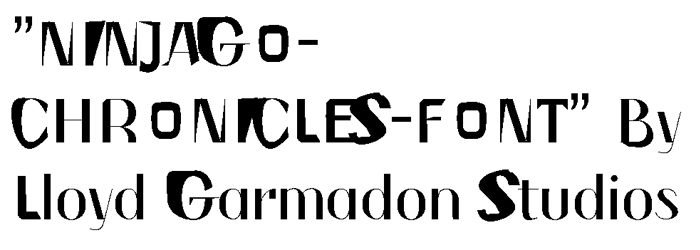 NINJAGOCHRONICLES Font poster