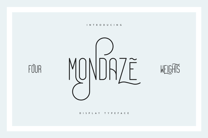 Mondaze Font poster