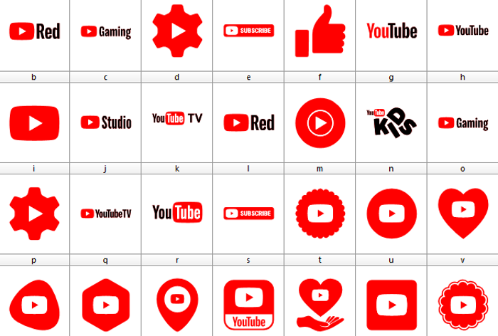 Font YouTube Color poster
