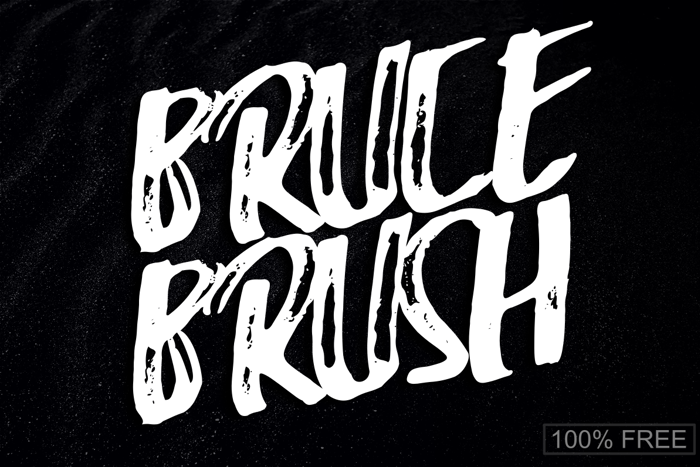 Bruce Brush Font poster
