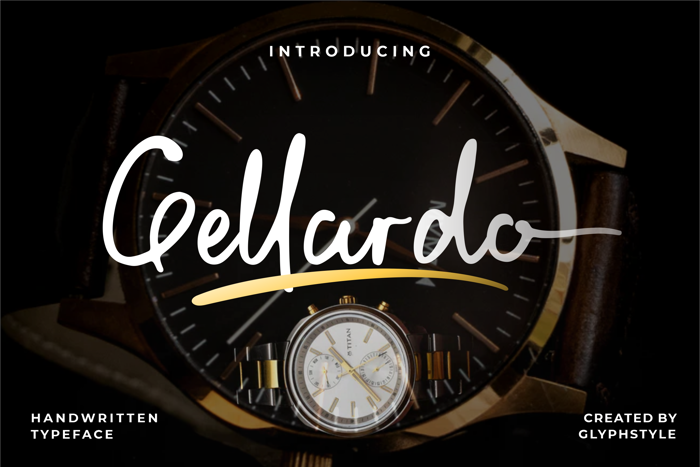 Gellardo Font poster