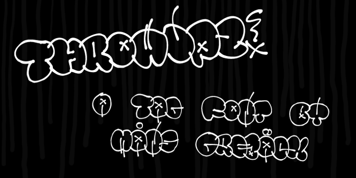Throwupz Font poster