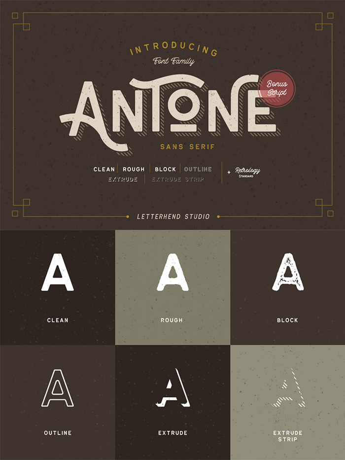 Antone DEMO Font poster