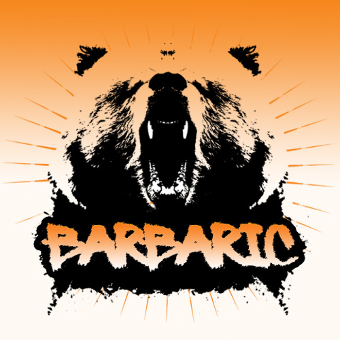 Barbaric Font poster