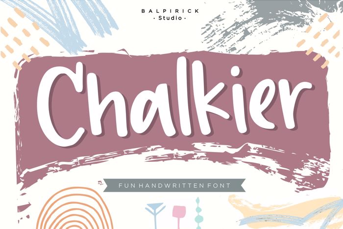 Chalkier Font poster