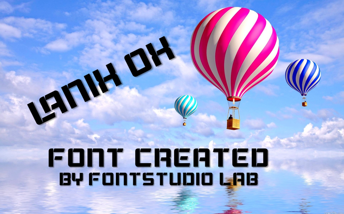 Lanix Ox Font poster
