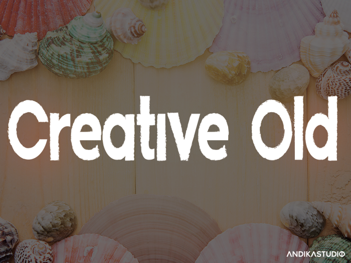 Creative Old Font poster