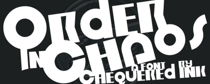 Order in Chaos Font poster