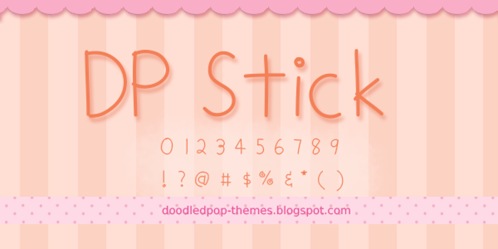 DPStick Font poster