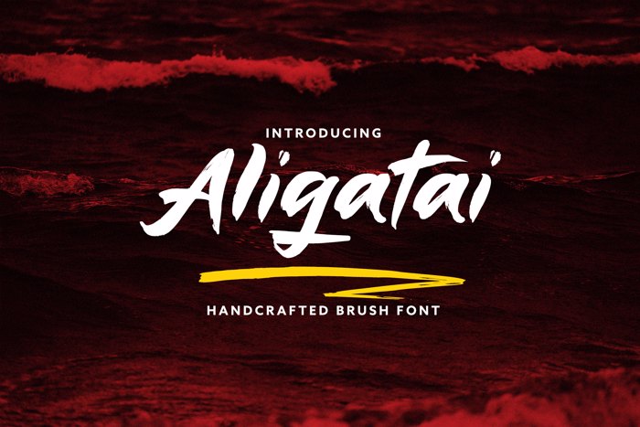 Aligatai Font poster