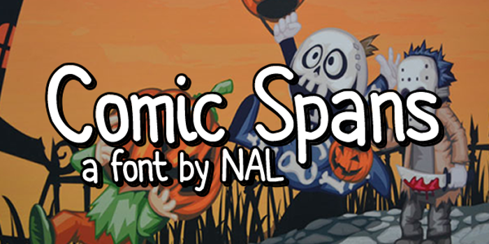 Comic Spans Font poster