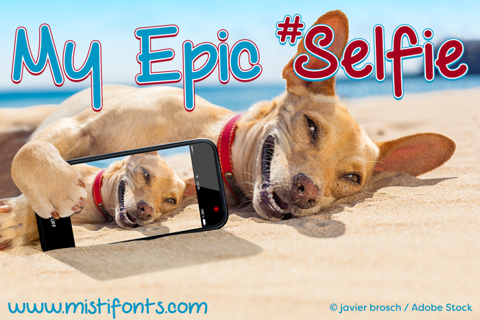My Epic Selfie Font poster