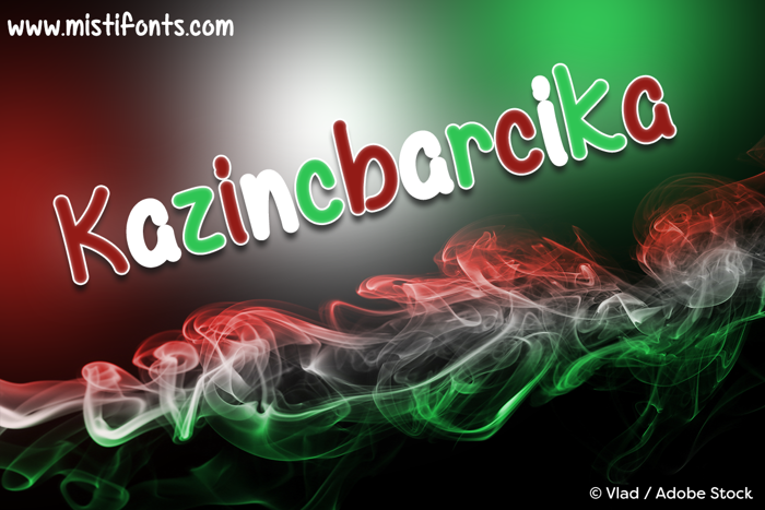 Mf Kazincbarcika Font poster