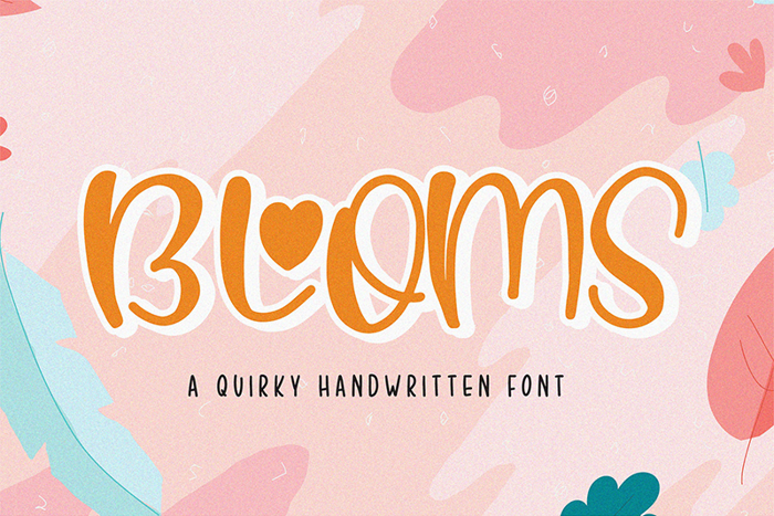Blooms Font poster