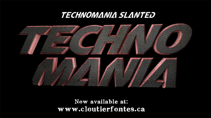 CF TechnoMania Font poster