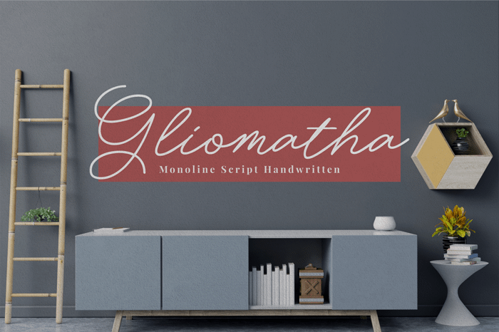 Gliomatha Font poster