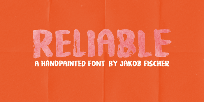 Reliable DEMO Font poster