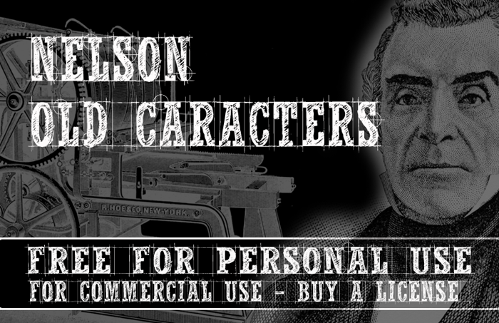 CF Nelson Old Caracters Font poster