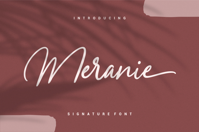 Meranie Font poster