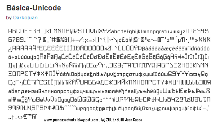 BasicX Font poster