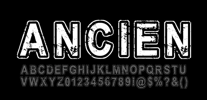 Ancien Regular Font poster