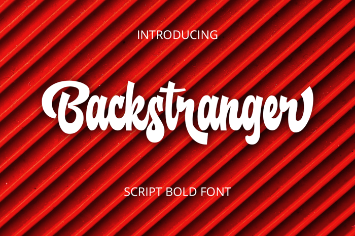 Backstranger Font poster
