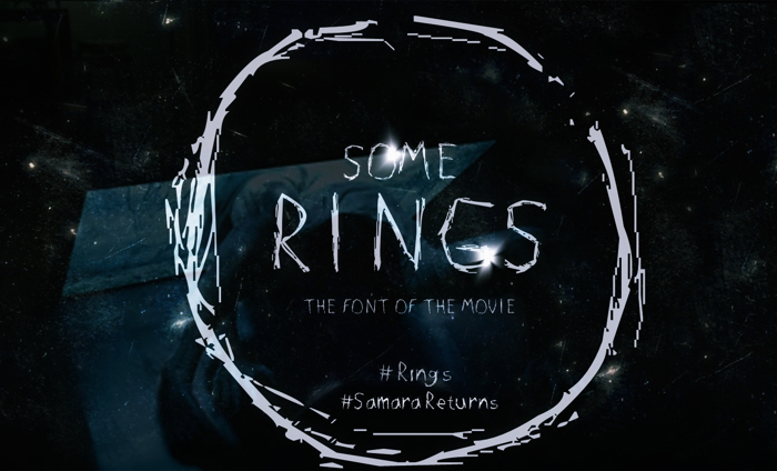 SOME RINGS font poster