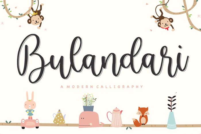 Bulandari Font poster