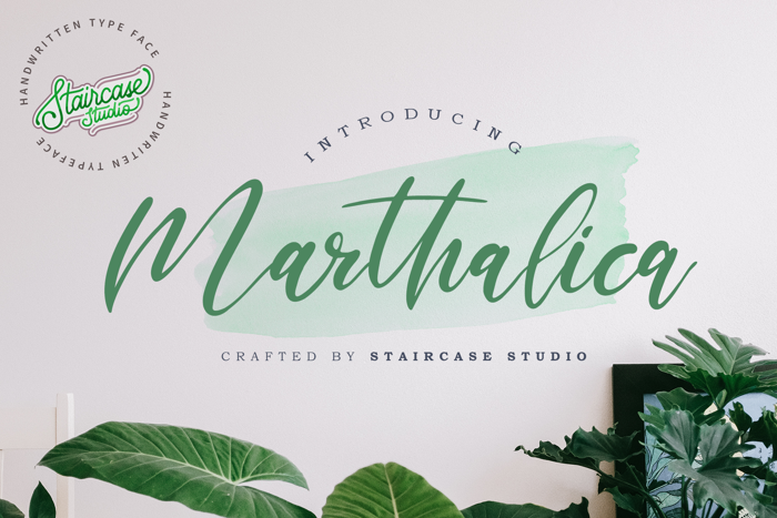 Marthalica Font poster