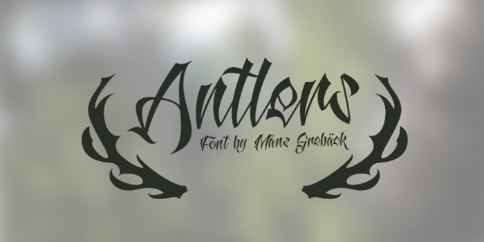 Antlers Demo Font poster