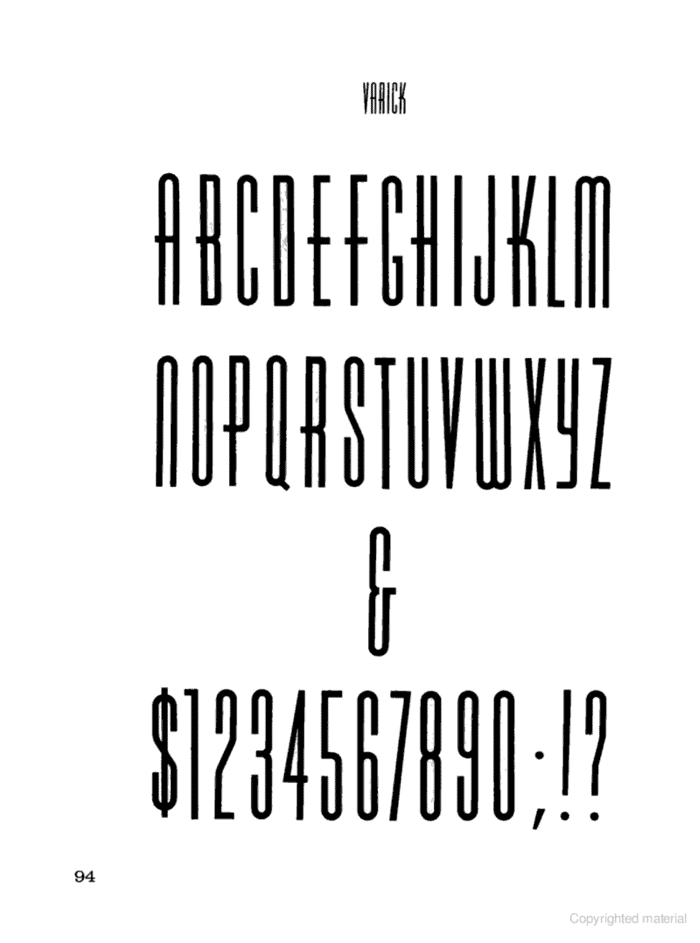 Varicka Font poster