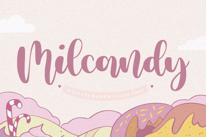 Milcandy Font poster